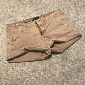 Tan American Eagle shorts